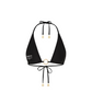 Twilight Black Ring Halter Top-Kulani Kinis-1000 Palms