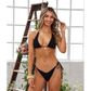 Twilight Black Dipped Cheeky Tie Bottoms-Kulani Kinis-1000 Palms