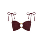 Maroon Crochet Tori Ties Bandeau-montce-1000 Palms
