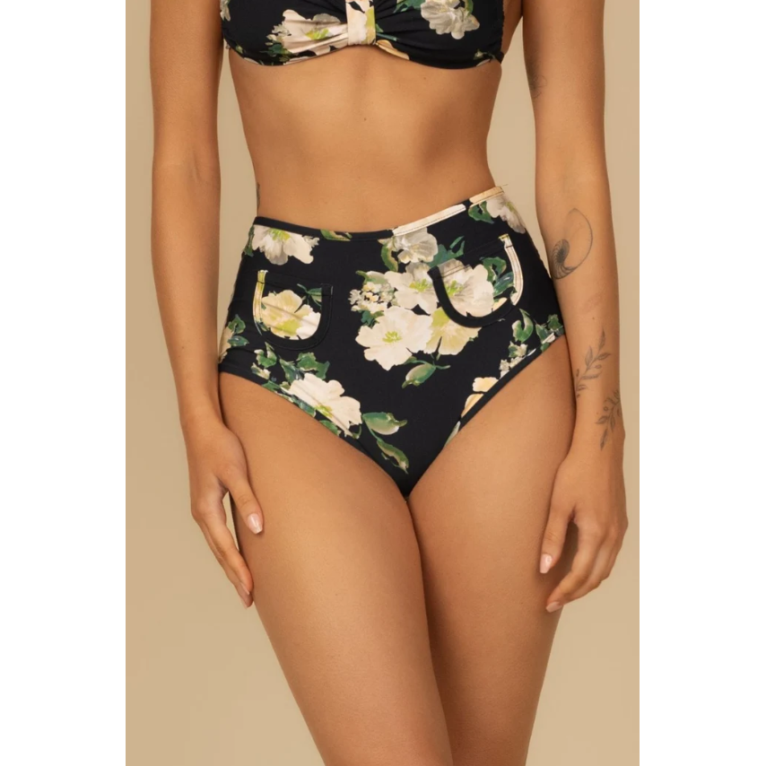 Liz Floral Polly Bikini Bottom-montce-1000 Palms