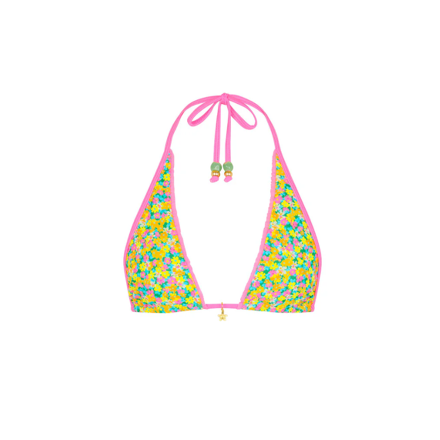 Hula Honey Halter Bikini Top-Kulani Kinis-1000 Palms