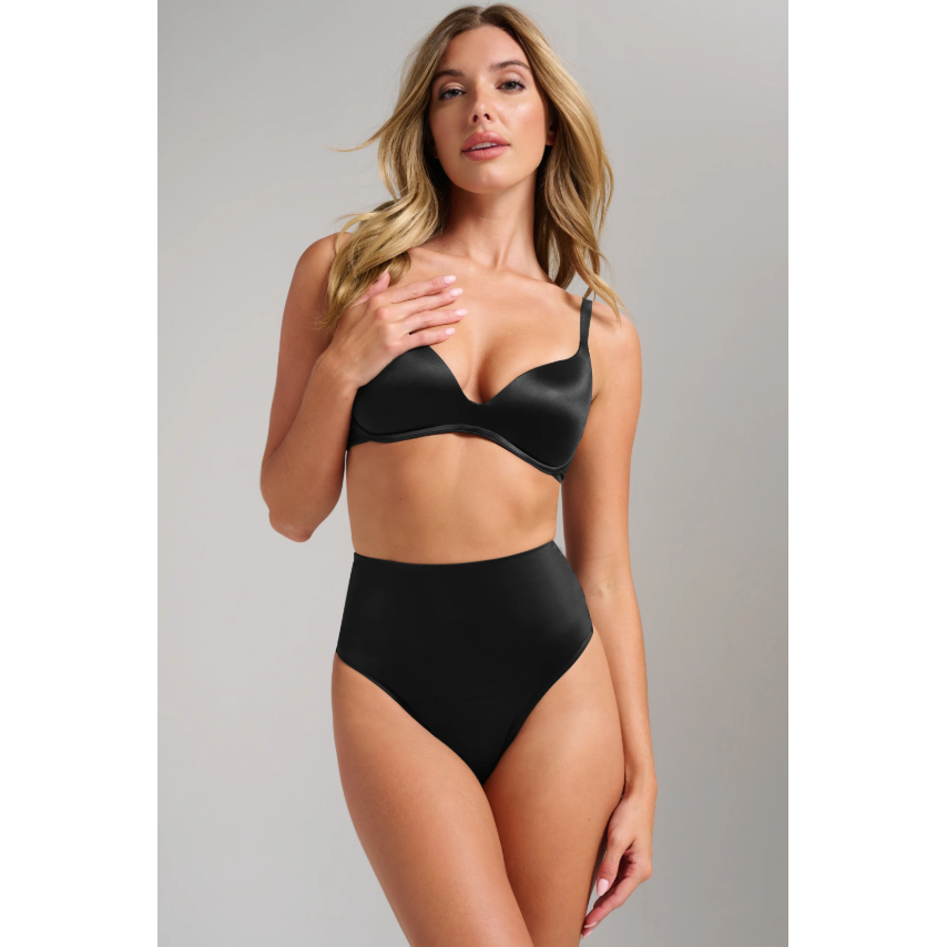 Smooth Satin Luxe Lift Bra-Siella-1000 Palms