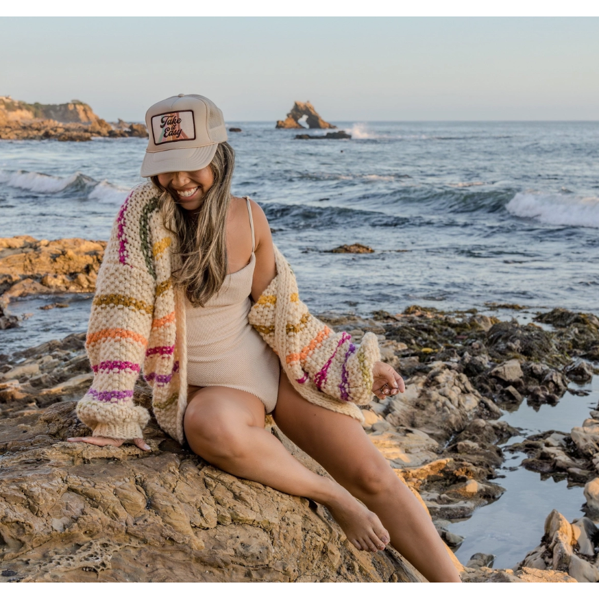 Take it Easy Trucker Hat-Friday Feelin-1000 Palms