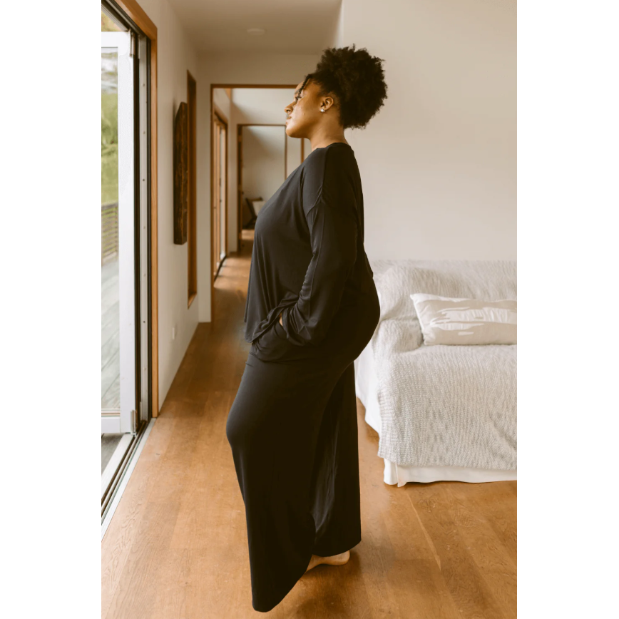 The Cool-Comf Lounge Chill Pant Black-Londre-1000 Palms