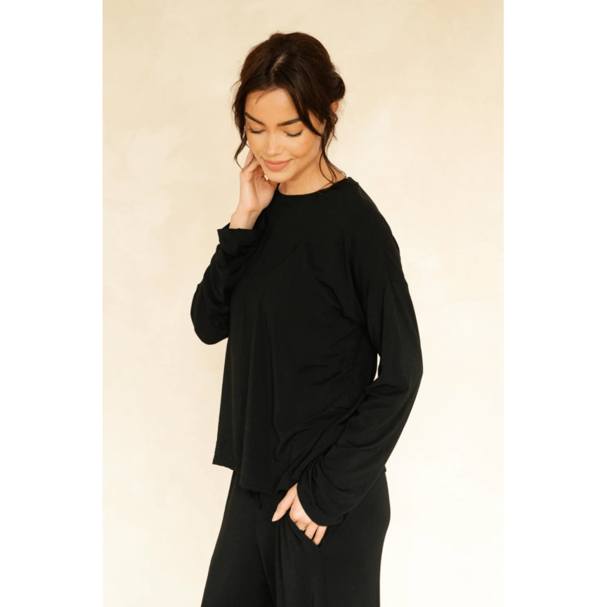 The Cool-Comf Lounge Chill Pant Black-Londre-1000 Palms