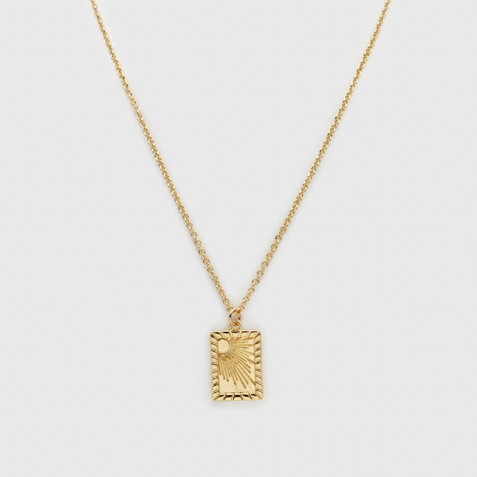 Burning Sun Gold Necklace-Bizou-1000 Palms