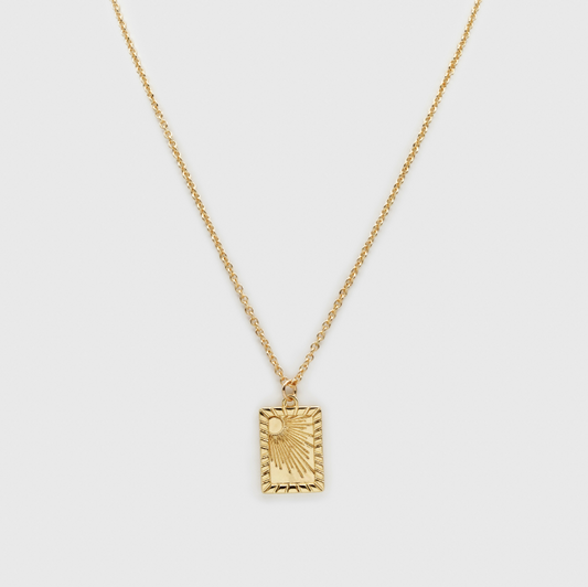 Burning Sun Gold Necklace-Bizou-1000 Palms