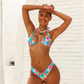 Paradise Pop Halter Bikini Top-Kulani Kinis-1000 Palms