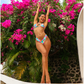 Paradise Pop Halter Bikini Top-Kulani Kinis-1000 Palms