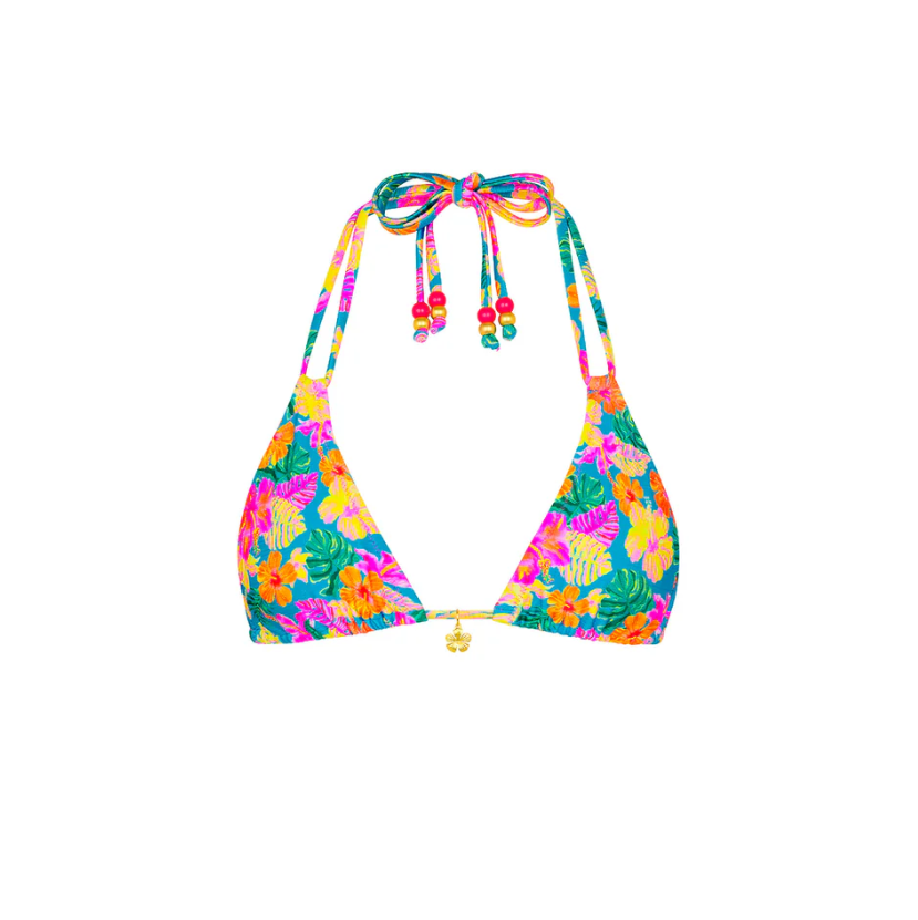 Paradise Pop Halter Bikini Top-Kulani Kinis-1000 Palms
