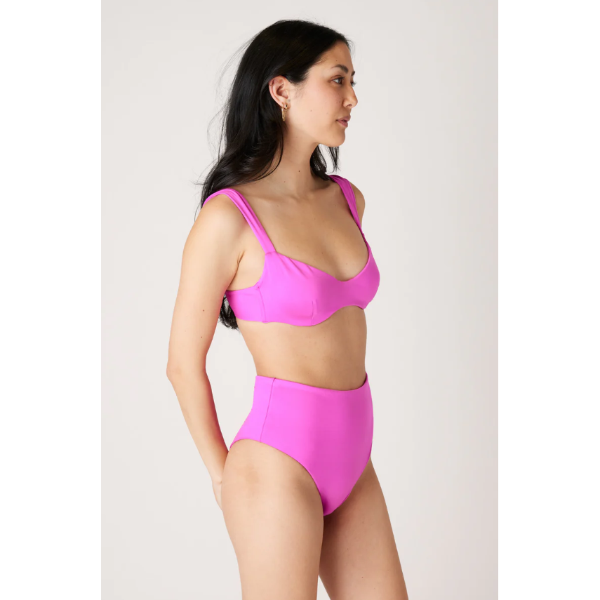 The High-waisted Scrunch Bottoms Fuchsia-Londre-1000 Palms