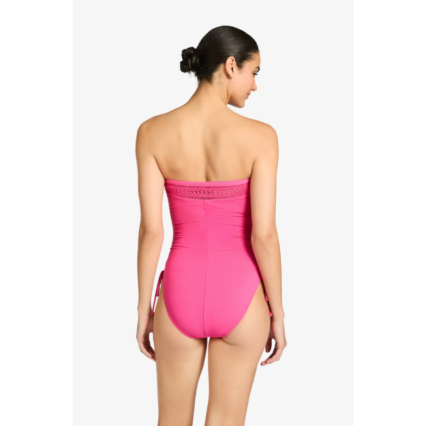 Isabelle Bandeau One Piece Strawberry-Robin Piccone-1000 Palms