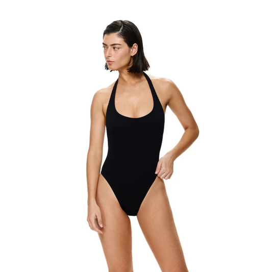 Black Halter One Piece