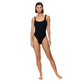 Black Round Neck One Piece