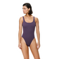 Aubergine Round Neck One Piece