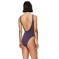Aubergine Round Neck One Piece