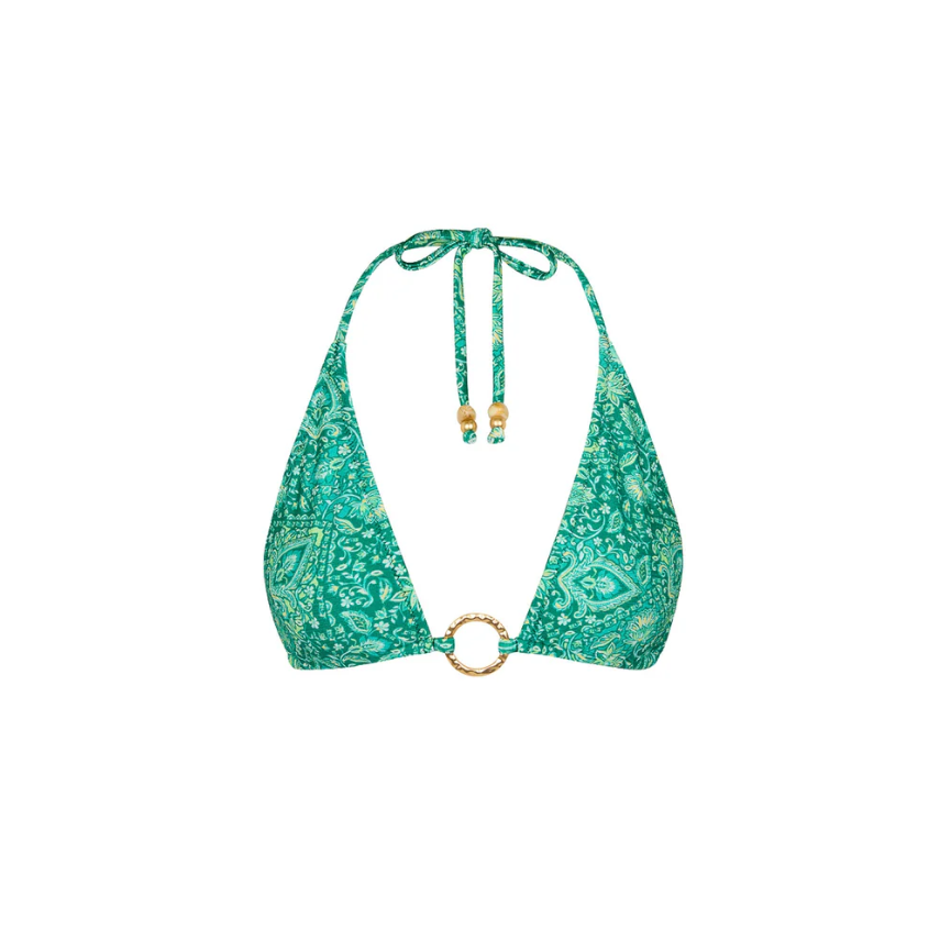 Emerald Aura Ring Halter Top-Kulani Kinis-1000 Palms