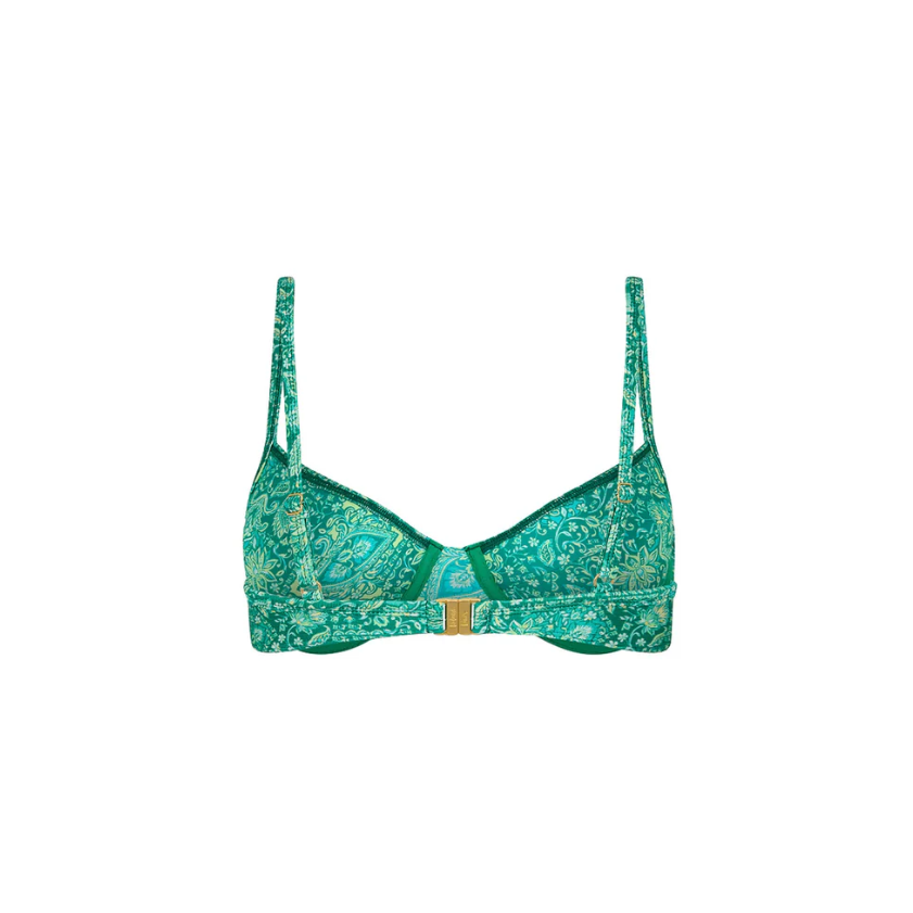 Emerald Aura Ditzy Underwire Top-Kulani Kinis-1000 Palms
