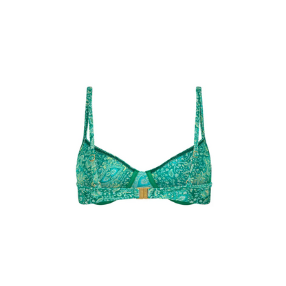Emerald Aura Ditzy Underwire Top-Kulani Kinis-1000 Palms
