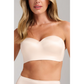 Champagne Smooth Satin Strapless Bustier-Siella-1000 Palms