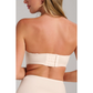 Champagne Smooth Satin Strapless Bustier-Siella-1000 Palms