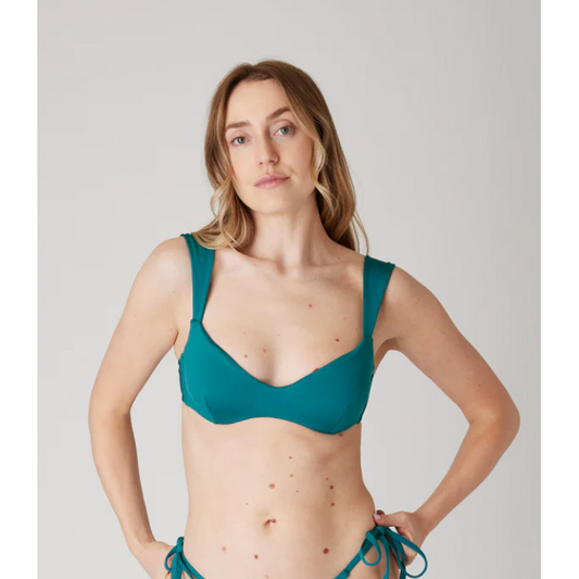 The Sweetheart Underwire Top Tidal Teal-Londre-1000 Palms