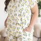 Olive Ladies Cropped Pant Set