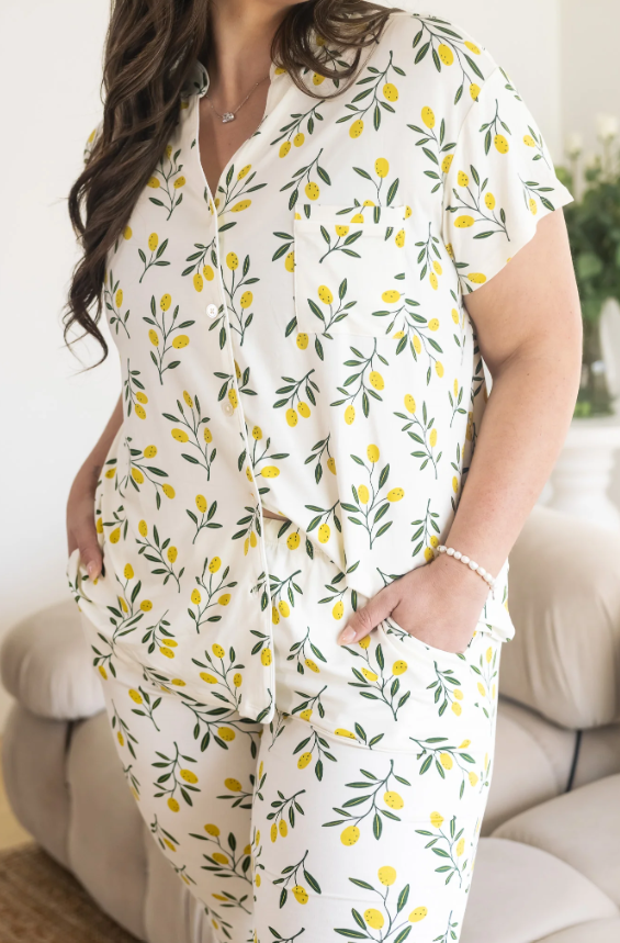Olive Ladies Cropped Pant Set
