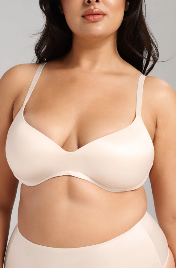 Champagne Smooth Satin Luxe Lift Bra