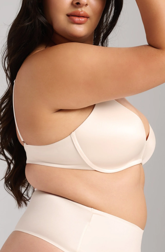 Champagne Smooth Satin Luxe Lift Bra