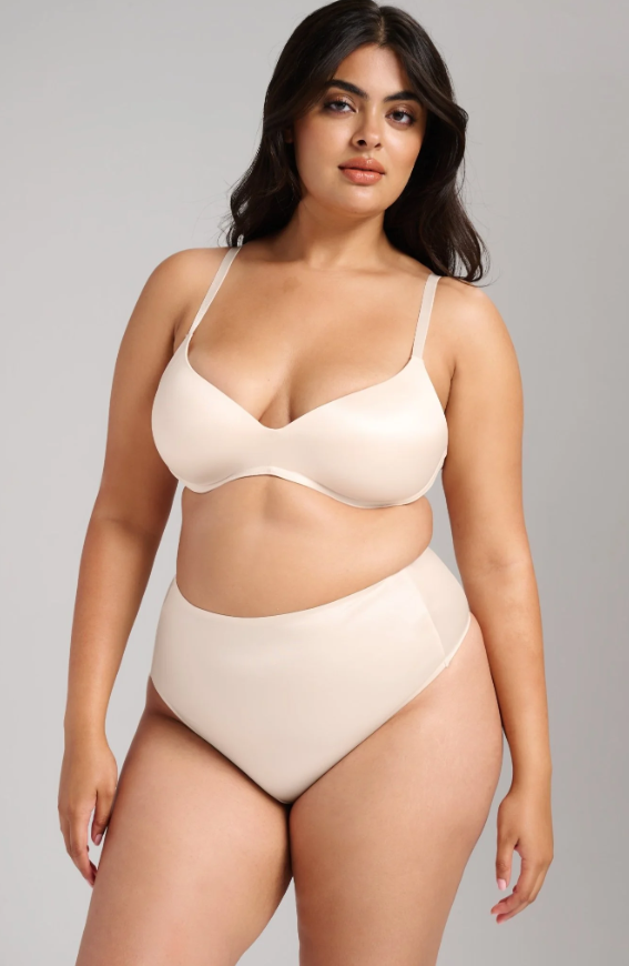Champagne Smooth Satin Luxe Lift Bra
