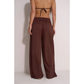 Night Brown Wide Leg Pant-Beach Life-1000 Palms