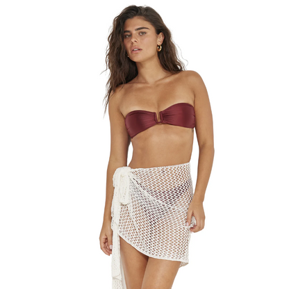 Porto Crochet Pareo White-1000 Palms Boutique-1000 Palms