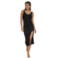 Naama Crochet Dress Cover-Up Black-Beach Life-1000 Palms