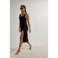 Naama Crochet Dress Cover-Up Black-Beach Life-1000 Palms