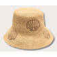 Seashell Straw Bucket Hat-Nikki Beach-1000 Palms