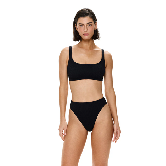 Black Sqaure Neck Top-Gottex-1000 Palms