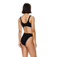 Black High Waist & Leg Bottom-Gottex-1000 Palms