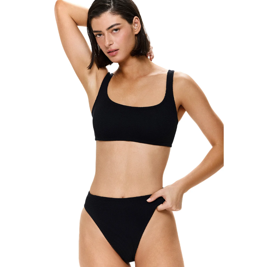 Black High Waist & Leg Bottom-Gottex-1000 Palms
