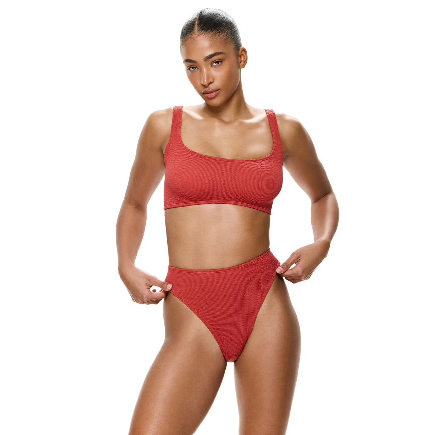 Paprika Square Neck Top-Gottex-1000 Palms