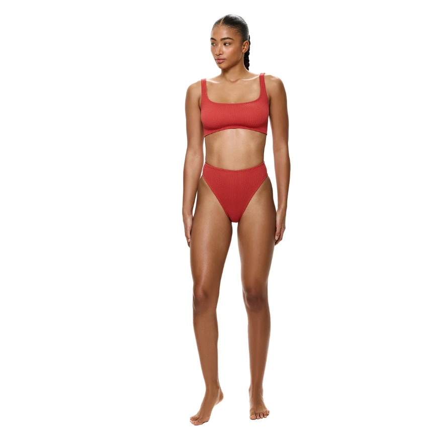 Paprika High Waist & Leg Bottom-Gottex-1000 Palms