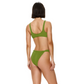 Olive V Neck Ring Top-Gottex-1000 Palms