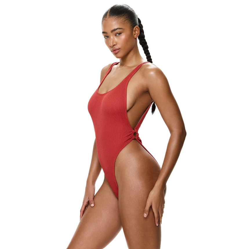 Paprika Open Back Ring One Piece-Gottex-1000 Palms