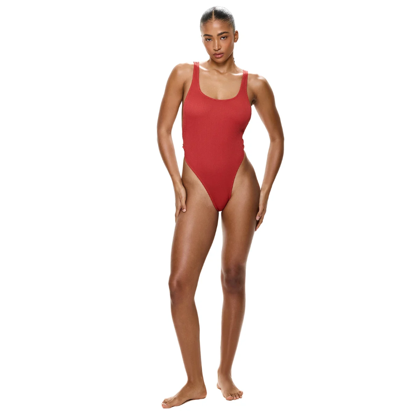Paprika Open Back Ring One Piece-Gottex-1000 Palms