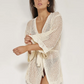 Maribelle Crochet Robe Cover- Up Cream