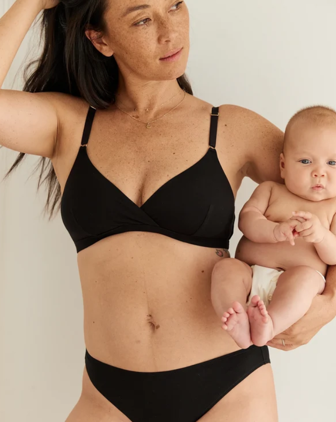 Soft Cup Nursing Bra Black-Embrace-1000 Palms