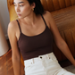 Soft Rib Nursing Tank Cocoa-Embrace-1000 Palms
