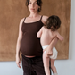 Soft Rib Nursing Tank Cocoa-Embrace-1000 Palms