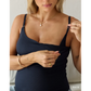 Soft Rib Nursing Tank Navy-Embrace-1000 Palms