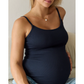 Soft Rib Nursing Tank Navy-Embrace-1000 Palms